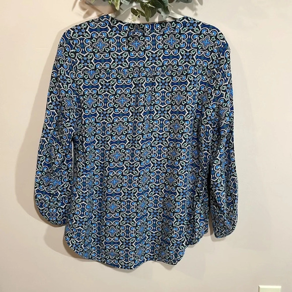 Croft & Barrow Button Down 3/4 Sleeve Top L - Picture 7 of 16